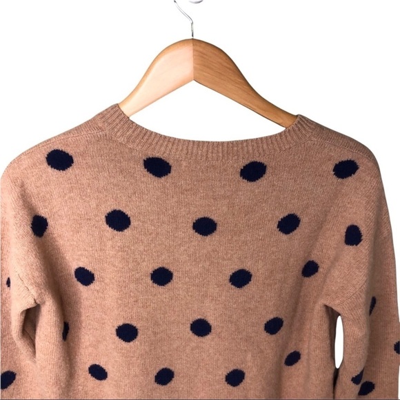 Madewell Dotted Crewneck Merino Wool Sweater Polka Dots Size XS Style AG265 - Picture 6 of 9